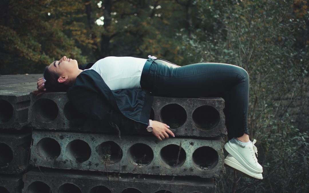 Relaxed woman