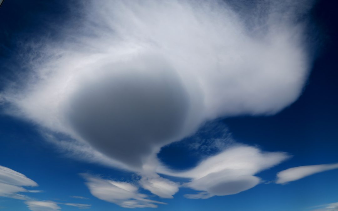 Image showing the Sky and whispy clouds